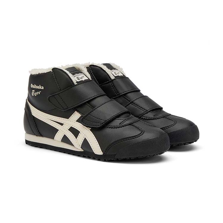 ONITSUKA TIGER Mexico Mid Runner Durable Kids Running Shoes Kids Sneakers Black 1184A155-001