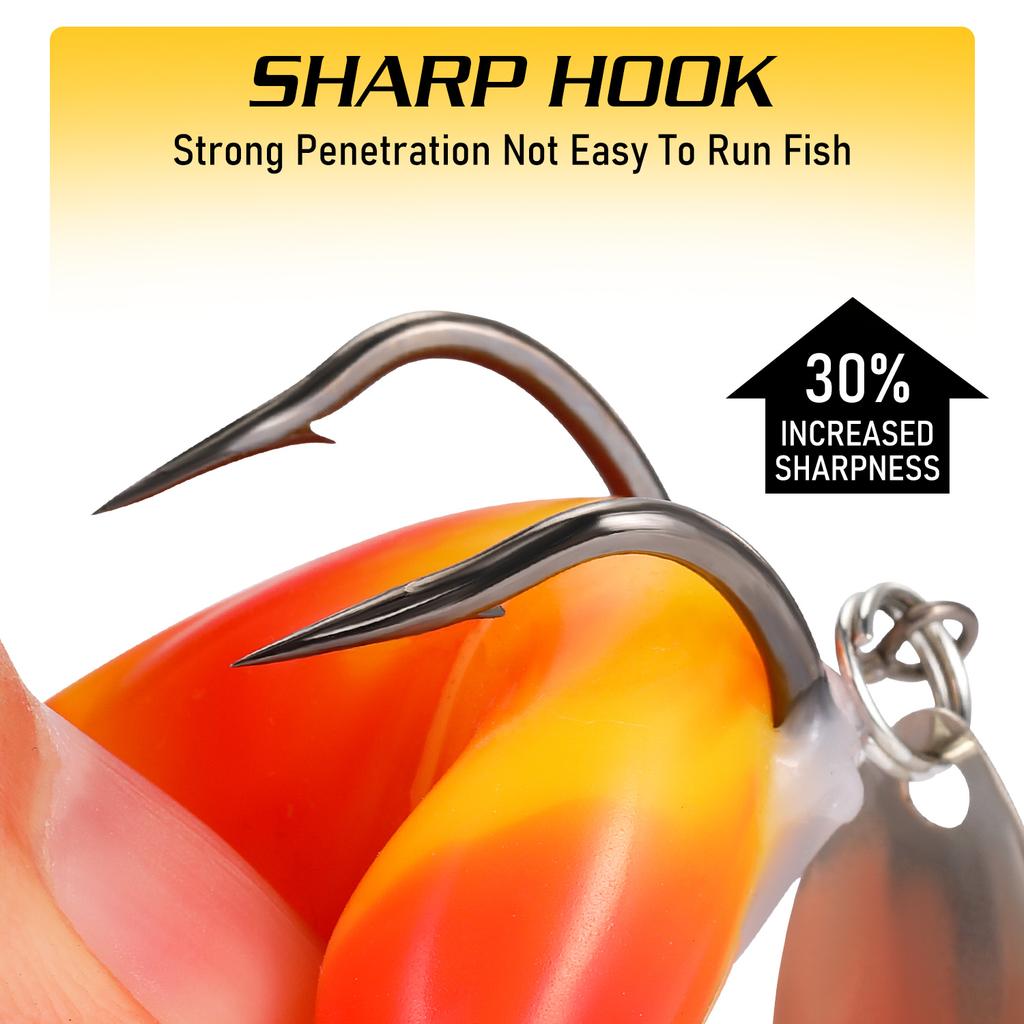 1Pcs Soft Frog Fishing Bait Soft Silicone Fishing Frog Lure Floating Frog Bait