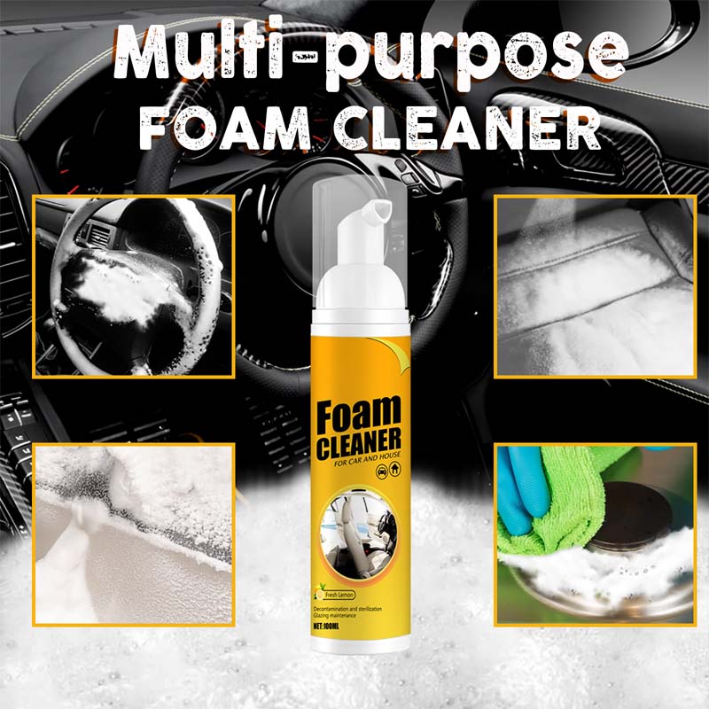 SEAMETAL 150/60ML Multi-Purpose Foam Cleaner Spray Leather Cleaning Auto Home Surfaces Foam Cleaners for Car Wash Maintenance