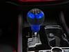Abfer Shifter Handle PU Manual Gear Stick Shift Lever Head Auto Interior Accessory for Most Car Truck Vehicles and 5-Speed Knob, (Black Blue)