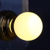 VBESTLIFE Miniature Ceiling Lamp, 1:12 Scale Round Battery Powered Switch Metal Base Luxury Dollhouse Lamp Props, Gold, Classic/Elegant/Luxurious