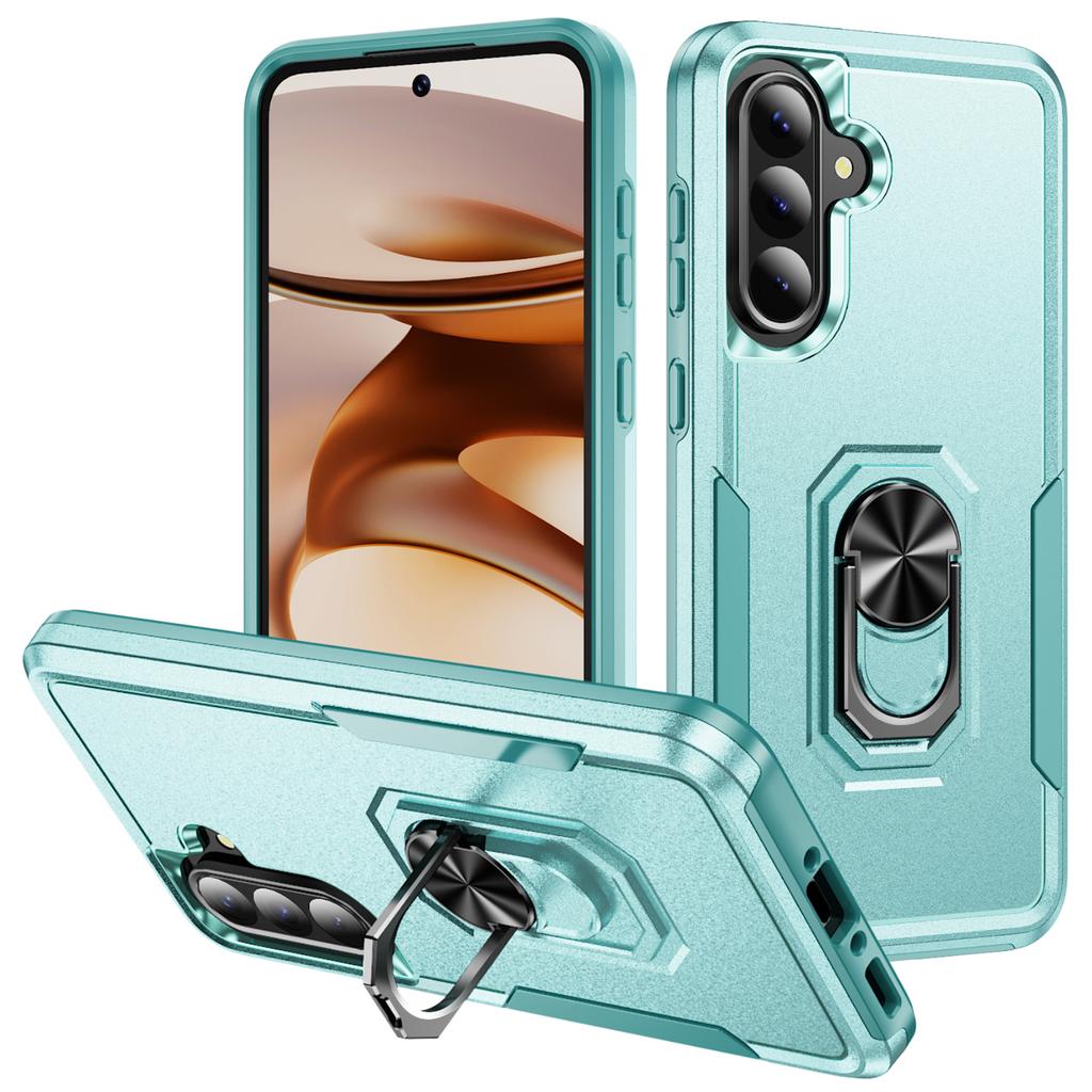 For Samsung Galaxy A56 5G Case Military Grade Ring Kickstand PC + TPU Phone Cover