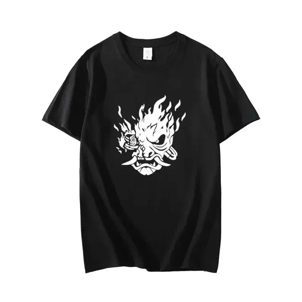 Sommer Baumwolle Spiel Bedrucktes T-Shirt Mode Übergroßes Herren T-Shirt Lässig Damen Kurzarm Tops Unisex Streetwear Y2k Kleidung