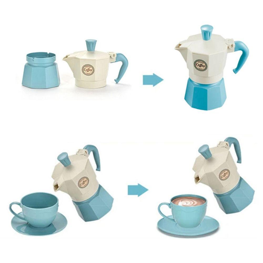 Coffee Machine Simulation Coffee Set Kettle Snack Afternoon Tea Toy Play House Toy  Kids Gift