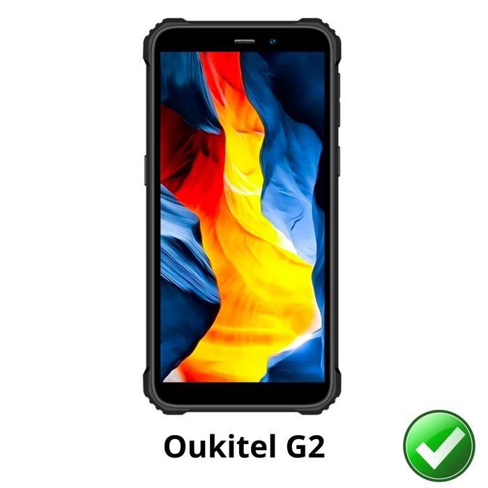 Screen Protector for Oukitel G2 [Pack 2] Ultra Thin Resistant Protective Plastic Film Phonillico®