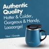 GRANDTIES Premium Vacuum Insulated Available in 19 with Sliding Stainless Steel Vacuum and Insulates Hot and Cold Popular in the Office Cobalt Mug,
