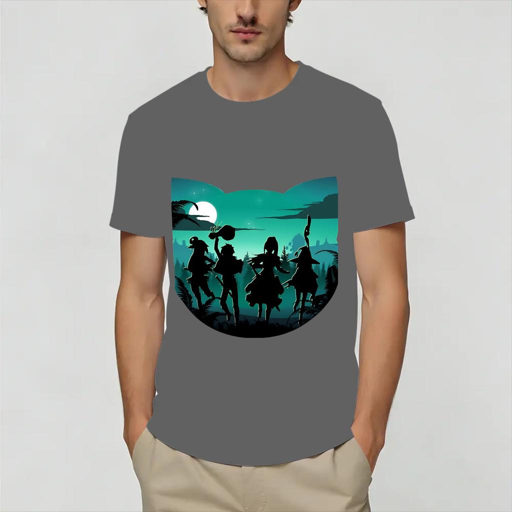 Crazy Megumin KonoSuba TShirt for Unisex O Neck Pure Cotton T Shirt Short Sleeve Tee Shirt Gift Idea Tops