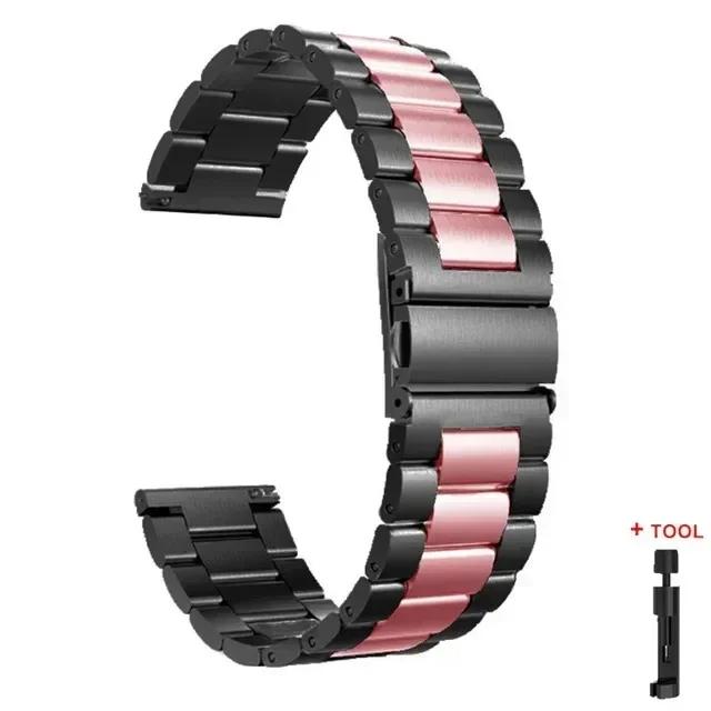 Metal Strap for Samsung Galaxy Watch 7/6/5/4 40mm 44mm Stainless Steel Band Galaxy Watch 6/4 Classic 47mm 43mm 46 42mm/5pro 45mm