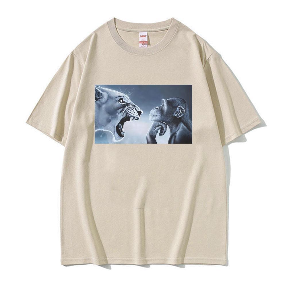 Fun Pattern Tshirt  Expression Style  Street Fashion  Casual and Relaxed Shortsleeved Tshirt