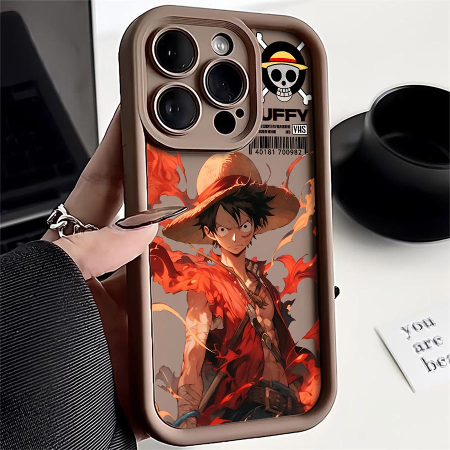 Ones Anime P-Piece Pouzdro pro Apple iPhone 11 11 13 Pro MAX 14 Pro 16e 15 Plus XS XR 12 Mini 14 16 Plus Měkký TPU