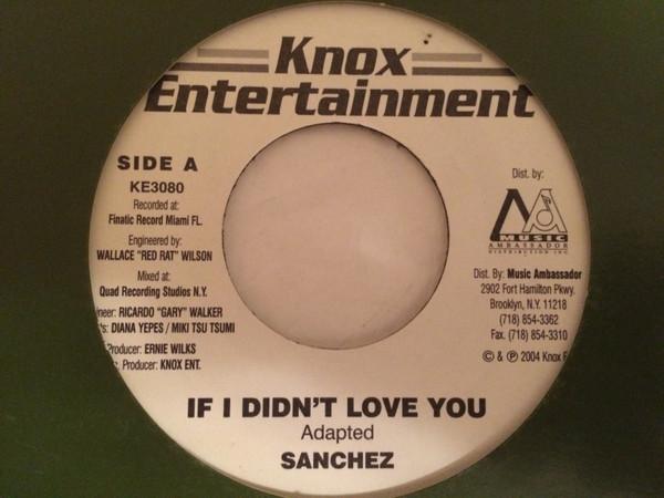 

7inch Record SANCHEZ / FRANKIE PAUL - If I Didn t Love You / Baby I m Bac KE3080 Knox Entertainm 2004 US Reggae, Ska & Dub Used