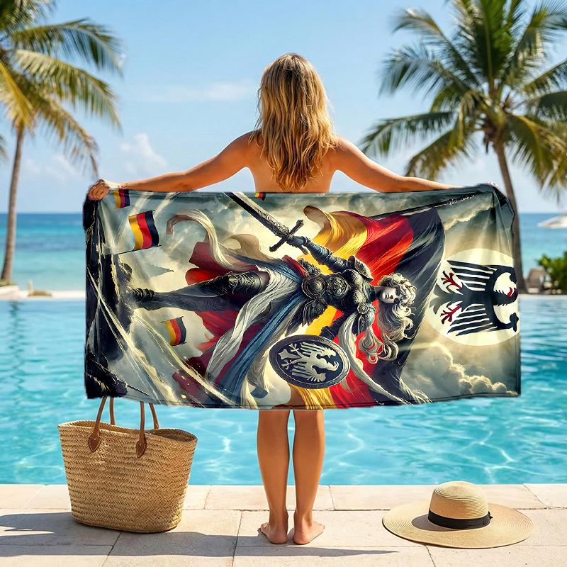 German Fashion Beach Towel: Ideal for Summer Adventures Soft, absorbent and quick drying suitable for swimming and bathing