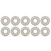 10Pcs Ball Bearing 6202Z Deep Groove High Accuracy Radial Direction Miniature Roller Bearings for Reduction Gear