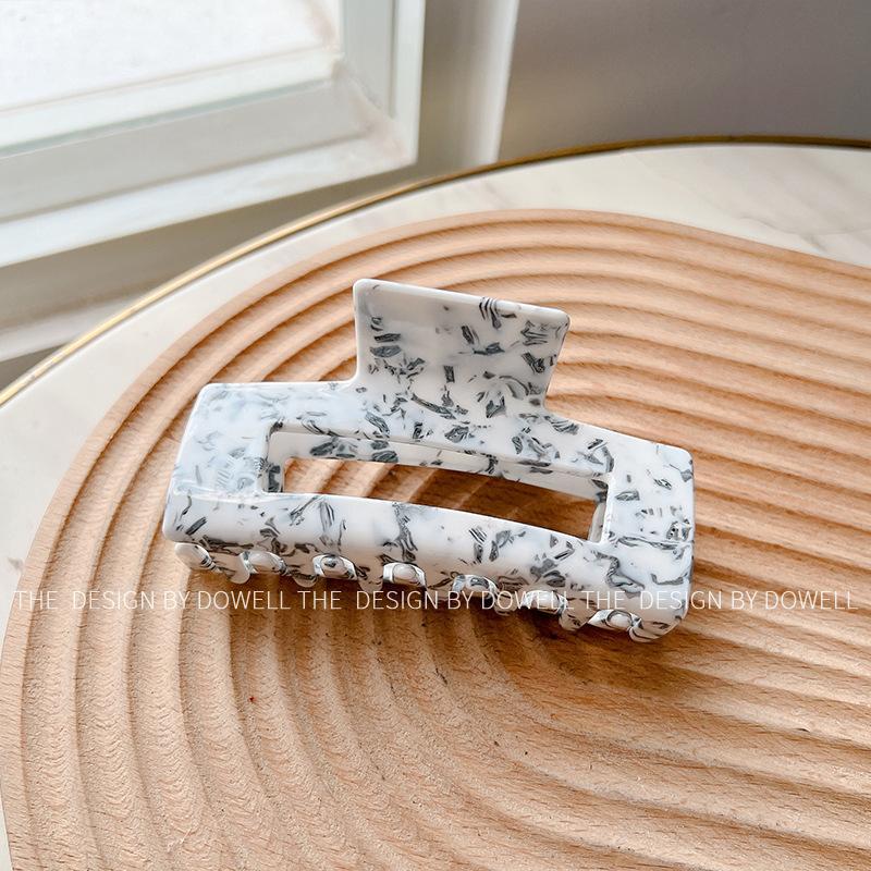 

Большая заколка-краб для волос ручной работы из ацетата для женщин с асимметричным дизайном для модных и изысканных образов