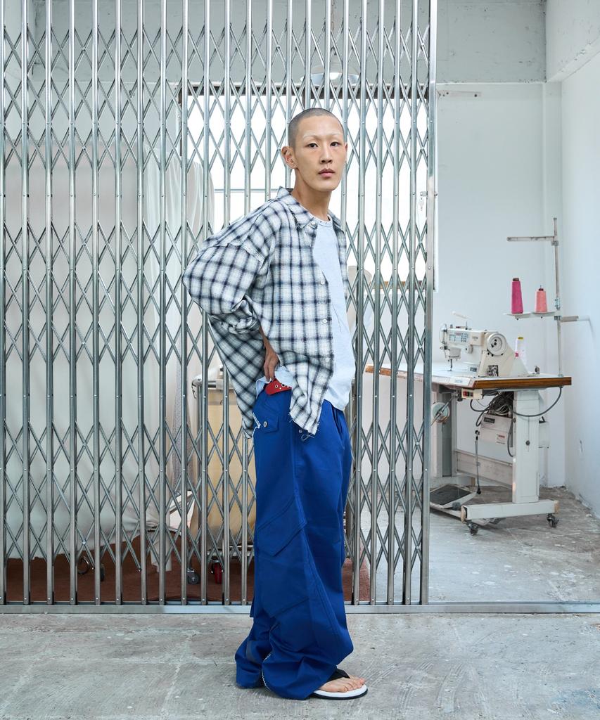 NOSCOULEURS Ul Check Shirts 04 Navy
