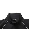 Li Ning Sports Lifestyle Series Casual Retro Color Block Zip Up Stand Collar Windbreaker Unisex Outerwear Black AFDVE97-1