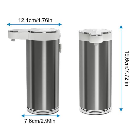 Touchless Automatic Soap Dispenser 4-Level Adjustable Rechargeable Sensor Pump Stainless Steel Bathroom Liquid Soap Dispenser