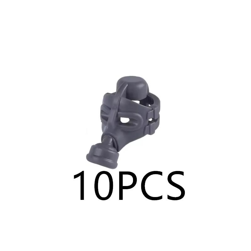 MOC Building Blocks Character Accessories Explosion-Proof Helmets Hats Gas Mask Knife Stands Mechanical Dog Drones DIY Toy Gift