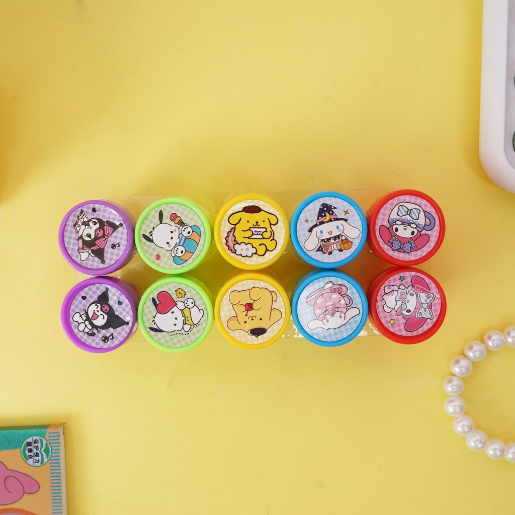 Cartoon Sanrio Seal Patterns Of Movie Merchandise Prizes Seal Set Cute Seals Reward Gifts Seals Kuromi Children'S Day Gifts