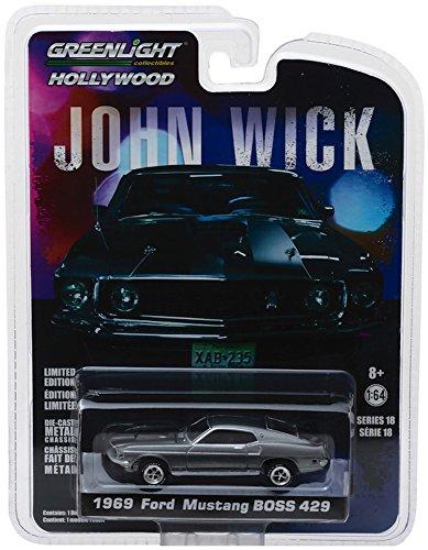 Greenlight 1/64 Hollywood Series 18 John Wick (2014) 1969 Ford Mustang Boss 429 Diecast Vehicle