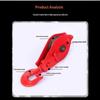 Heavy Duty Red Lifting Pulley High Load Capacity Light Weight Rust Resistant for Garage Workshop Goods Hoisting Work