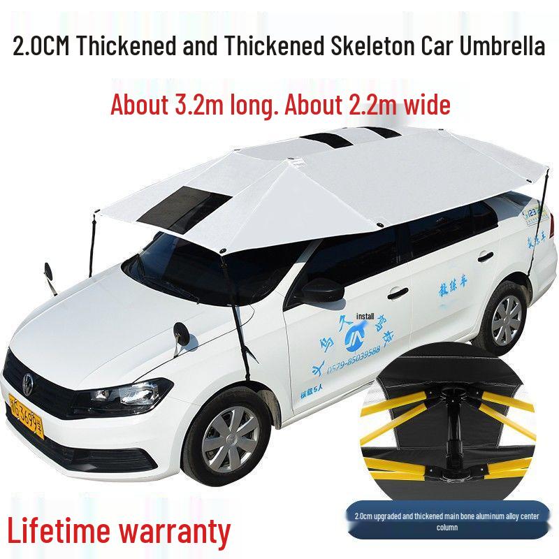 Coach Car Sunshade: Driving School Special Folding Roof Canopy Umbrella