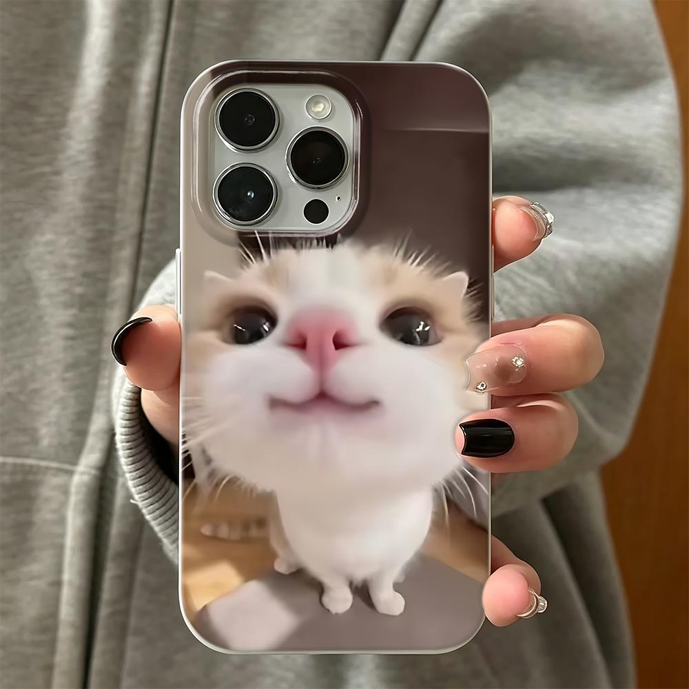 Phone Case For Iphone 13 15 Plus 11 Pro Max 16 17 Air 12 14 Cute Cute Kitten Flexible Shockproof Scratch Resistant Cover