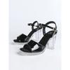 12Cm Clear Heel New Shoes Flat Heel Sexy Transparent Waterproof Table High Heel Sandals Women's High Heels LFD-69192-4