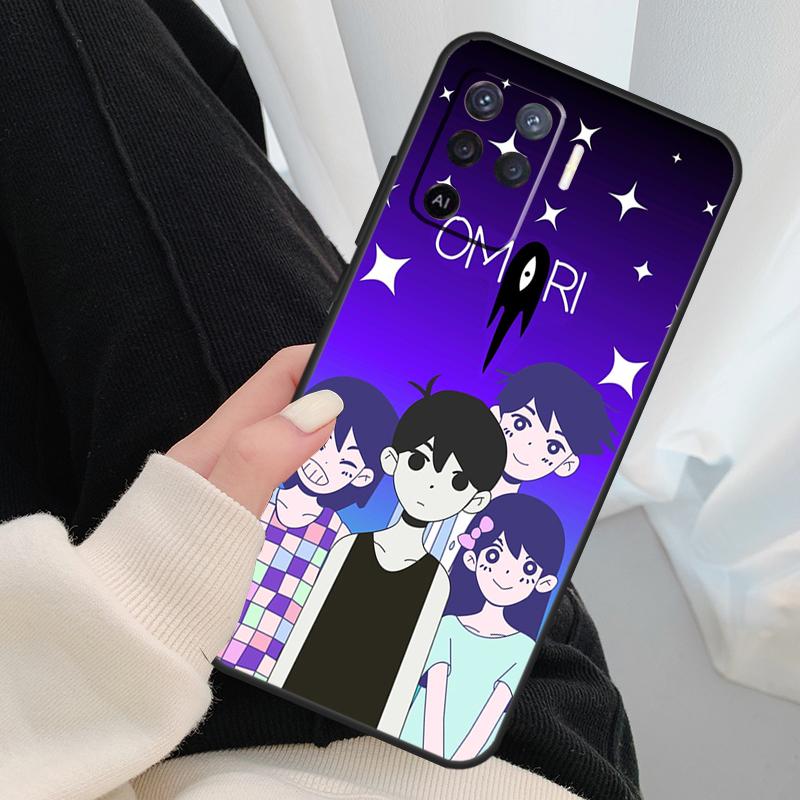 Omori Game Case For OPPO A54 A74 A94 A83 A91 A93 A5 A9 A31 A53 2020 A15 A52 A72 Find X5 X3 Pro Cover