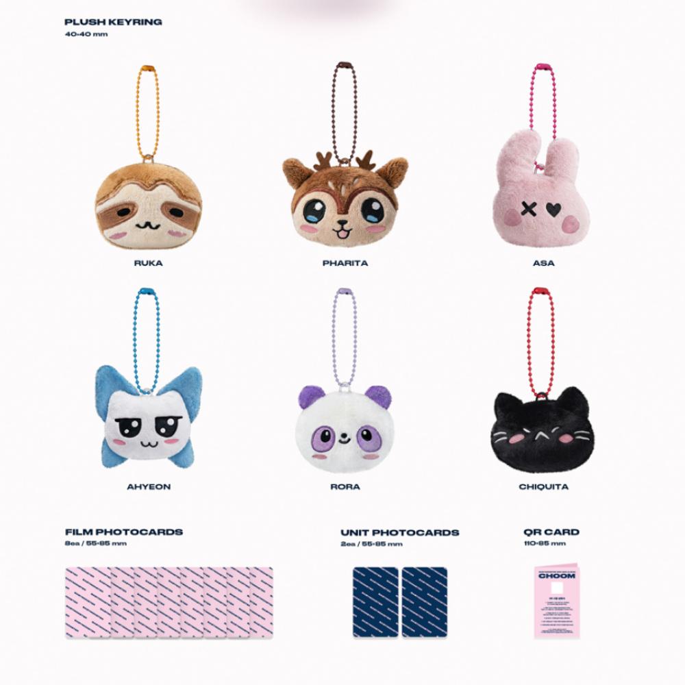 [Pre-order] BABYMONSTER CHOOM Plush Keyring Ver QR Album Official Member Select