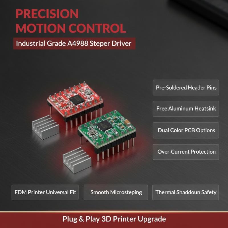 3D Printer Parts Stepstick A4988 Drv8825 Stepper Motor Driver With Heat Sink Carrier Diy Machine Control