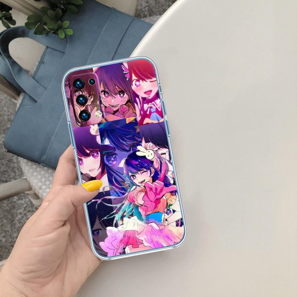 HK55 Oshi No Ko Ai Hoshino Soft Shell Transparent Phone Case for Motorola Moto G7 G8 G9 G84 G85 G73 G24 G15 Z2 Play Power Plus
