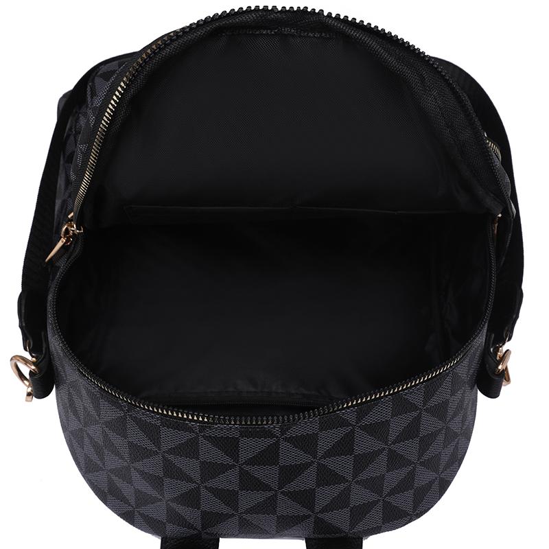 Damen Lederrucksack Bedruckter Moderucksack Weiblicher Reiserucksack