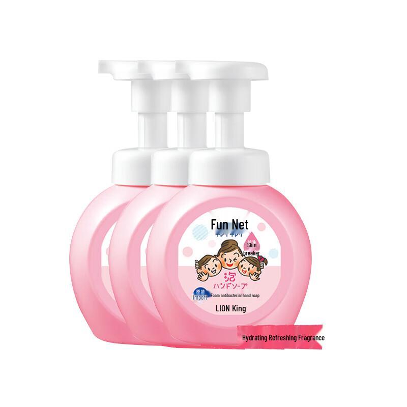 Lion Foaming Antibacterial Hand Soap (3 x 250ml)