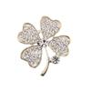 Lucky Clover Brooch Women'S Anti-Light Corsage Clothing Accessories Clover Dress Bright And Shiny