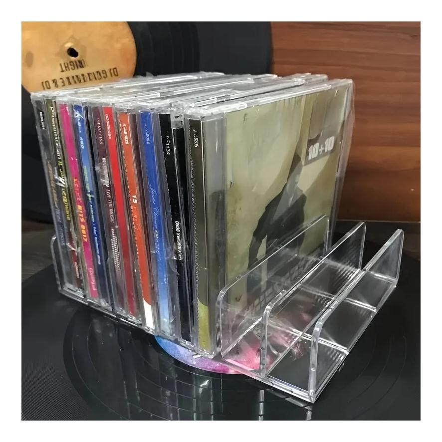 DVD/CD Organizer,Eyeshadow Palette Storage Tray Cosmetics Rack Makeup Tools Compartment Holder Sunglasses  Storage Shelf