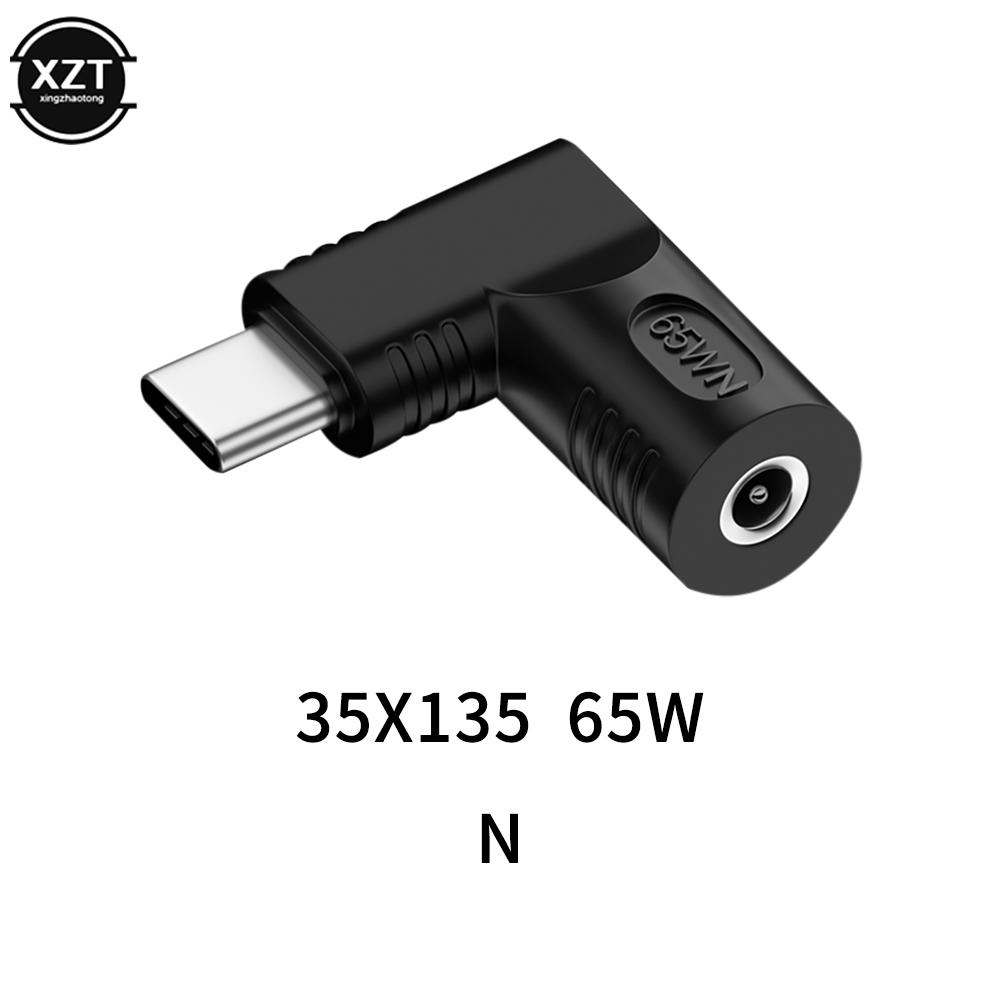 Laptop Power Connector 65W USB Type-C Male To DC 4.8*1.7 5.5*2.1 5.5*2.5 11*4.5 Female To USB Type C PD Adaptor Male for Lenovo