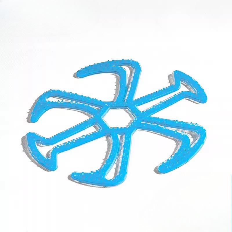 

Внутренняя подкладка не давит на волосы, Защитный полушлем для прически против давления, Дышащая защитная накладка для велоспорта 6 claws синий