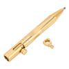 Quick Release Ballpoint Pen Brass   Compact Pen with Detachable Keychain On Top for   Working Traveling Writing
