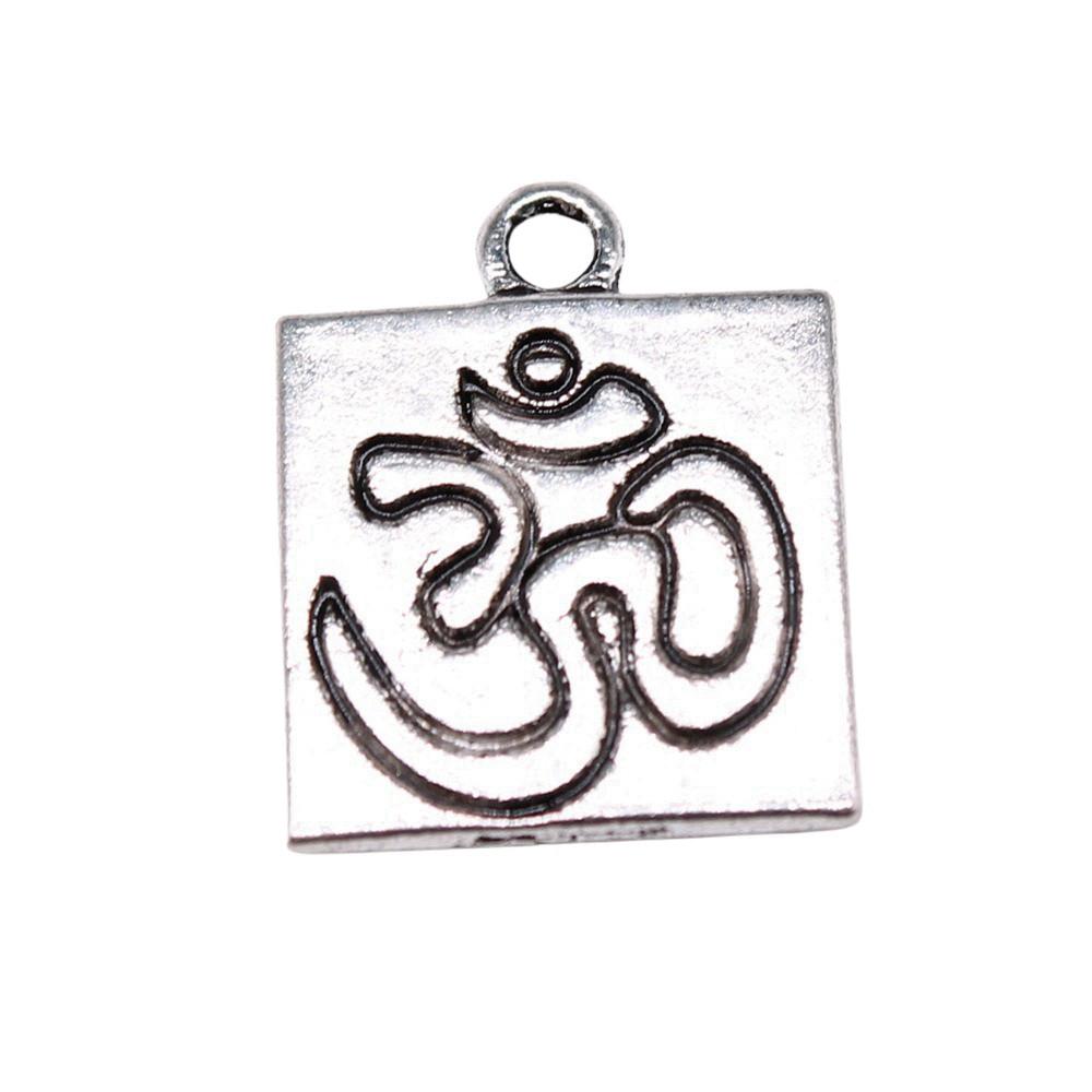 Om Lotus Charms Sports Pendants For Spiritual Yoga Themed Jewelry