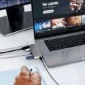 j5create USB4 7-in-1 Hub for MacBook Pro Air, Dual Display 4K60 HDMI, MagSafe Kit USB-C Adapter with Gigabit Ethernet, PD 100W