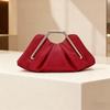 Stylish Niche Design Pleated PU Cloud Clutch Bag for Women