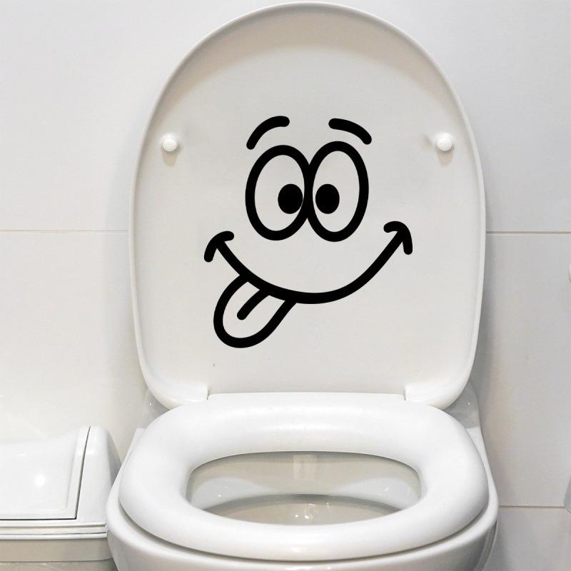 Creative Emoji & Abstract Wall Décor Stickers for Toilets & Rooms