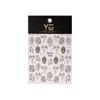 YITU Iridescent Light Luxury Snake Nail Stickers - Retro Shell Design with Adhesive Backing (Model YT4297)