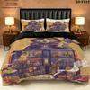 Paddington Bear Bedding Quilt Set Quilt Cover Pillowcase Home Decoration Birthday Gift (1 * duvet cover + 2 * pillowcase, without core)