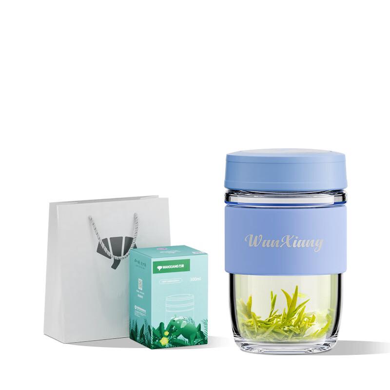 Wanxiang Silver Ion Antibacterial Borosilicate Glass Water Bottle