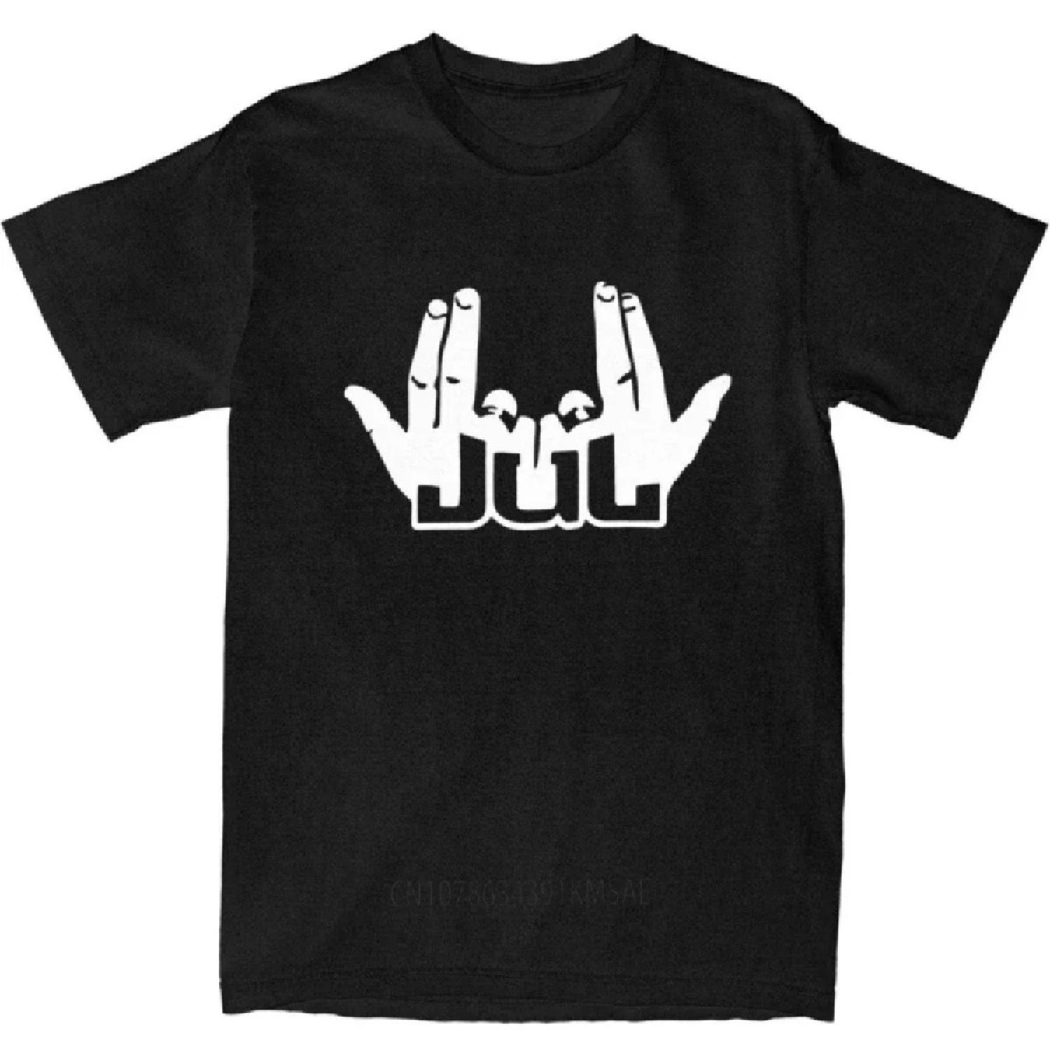 

France Rapper Jul Sign T Shirt Men Street Style Pure Cotton T Shirts Summer O-Neck Harajuku Tees Custom Logo Oversized Clothing XXXXXL