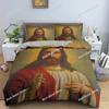 3D Jesus Duvet Cover Christian Sacred Jesus Bedding Set Comforter Cover Suitable For Christian Jesus Bedding God Bless You 032