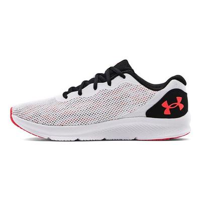 UA Shadow Lightweight Fabric Synthetic Leather Low Top Running Shoes Men Sneaker White Black Red 3024137-104