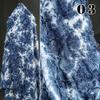 50x140cm Tie-Dye Linen Cotton Fabric Extured Tassel Floral Cloth DIY Dress Material Handmade Wedding Party Cloth Supplies